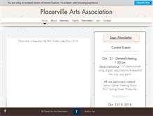 Tablet Screenshot of placervillearts.com